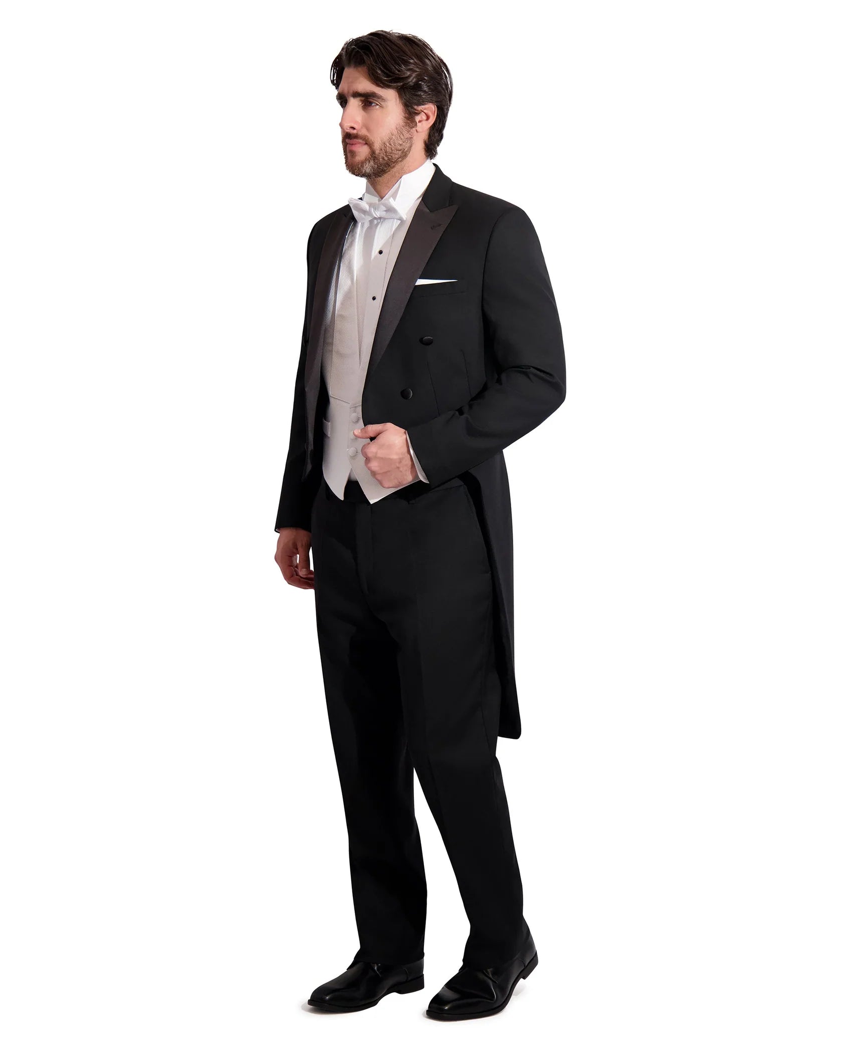 Neil Allyn's Men's Versa Wool 6 Button Peak Lapel Tailcoat #7017GC